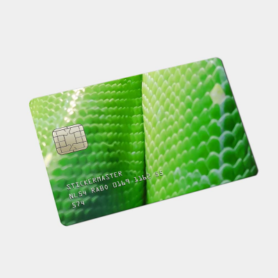 Pinpas Sticker Dierenhuid Felgroene Slang - 2