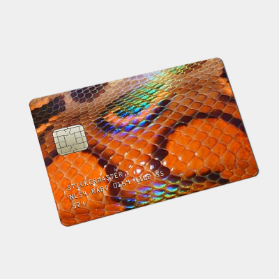 Pinpas Sticker Dierenhuid Oranje Slang - 1