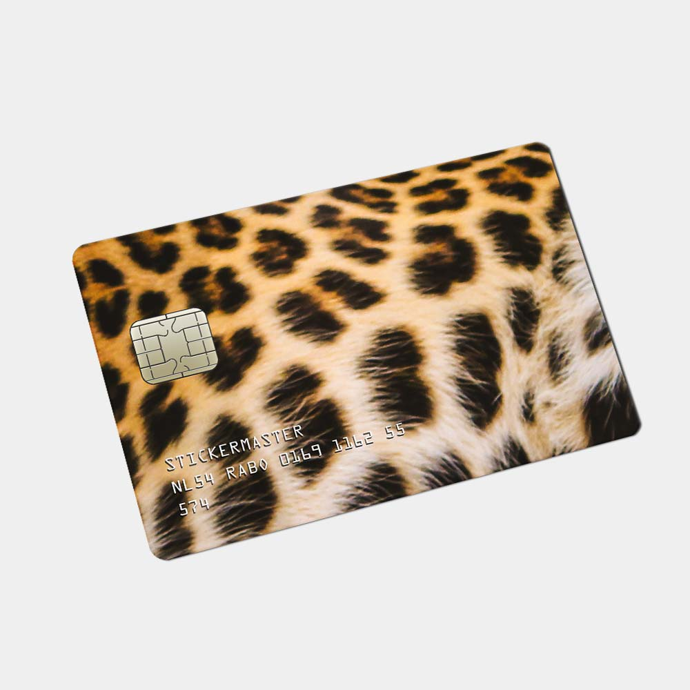 Aufkleber für Debitkarten, Tierfell-Leopard - 2