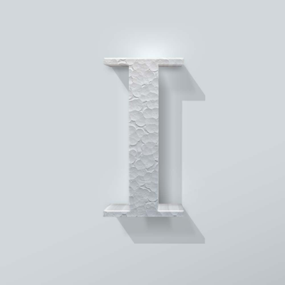 Piepschuim Letter I Bodoni - 1