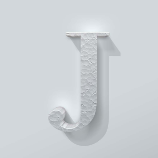 Piepschuim Letter J Bodoni - 1