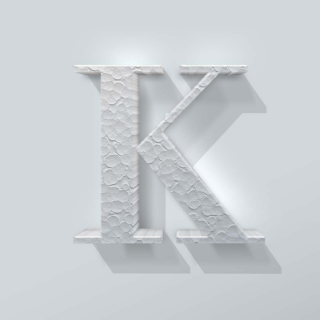 Piepschuim Letter K Bodoni - 1