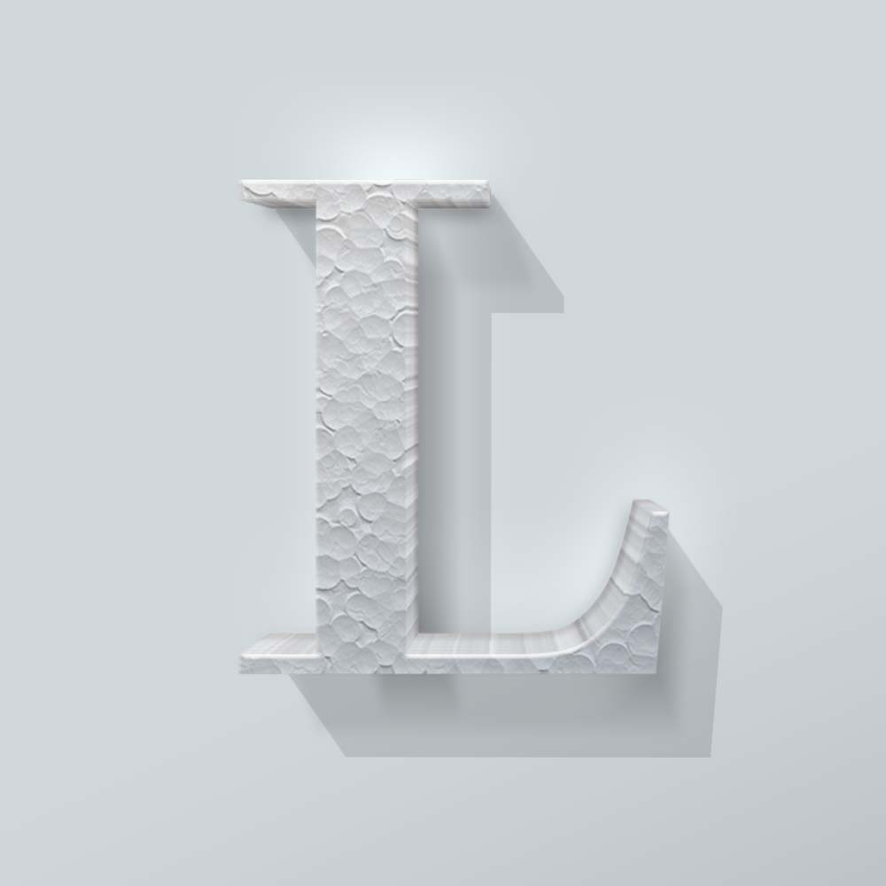 Piepschuim Letter L Bodoni - 1