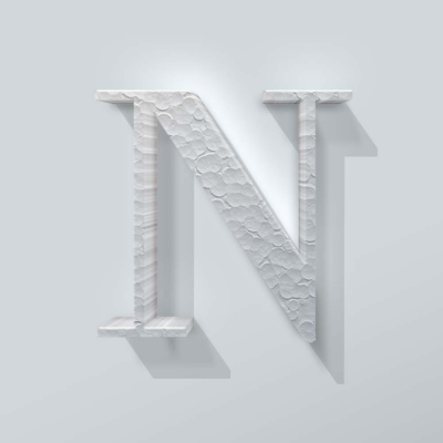 Piepschuim Letter N Bodoni - 1