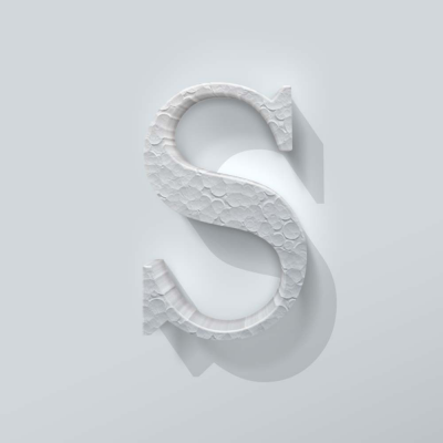 Piepschuim Letter S Bodoni - 1