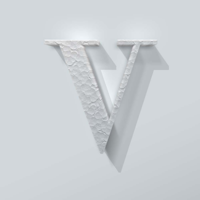Piepschuim Letter V Bodoni - 1