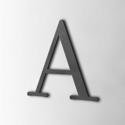 Houten Letter A Filisofia MDF Zwart - 1