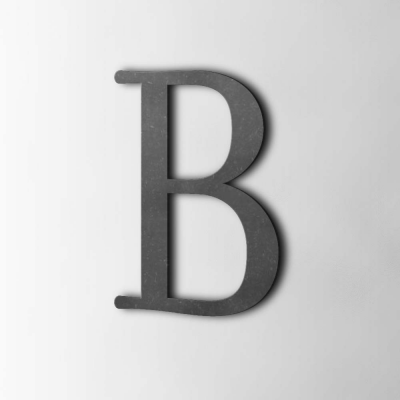 Houten Letter B Filisofia MDF Zwart - 1
