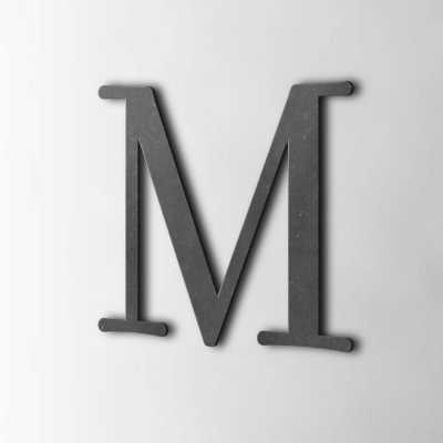 Houten Letter M Filisofia MDF Zwart - 1