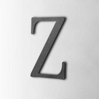 Houten Letter Z Filisofia MDF Zwart - 1