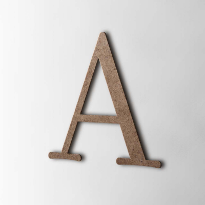 Houten Letter A Filisofia MDF Bruin - 1
