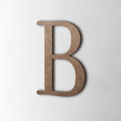 Houten Letter B Filisofia MDF Bruin - 1