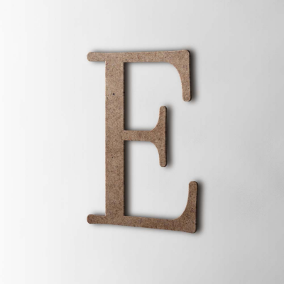 Houten Letter E Filisofia MDF Bruin - 1