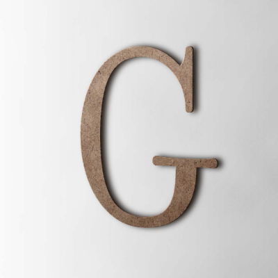 Houten Letter G Filisofia MDF Bruin - 1