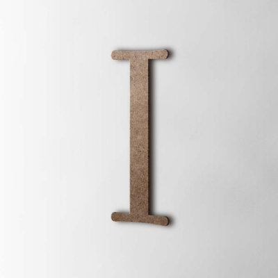 Houten Letter I Filisofia MDF Bruin - 1