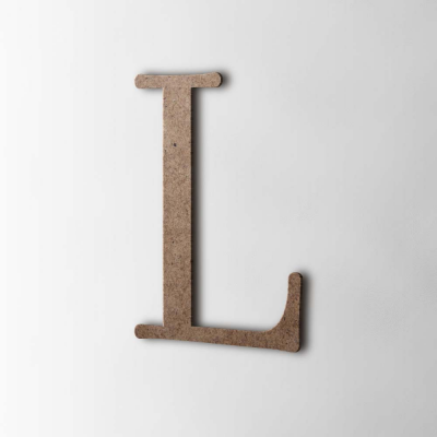 Houten Letter L Filisofia MDF Bruin - 1