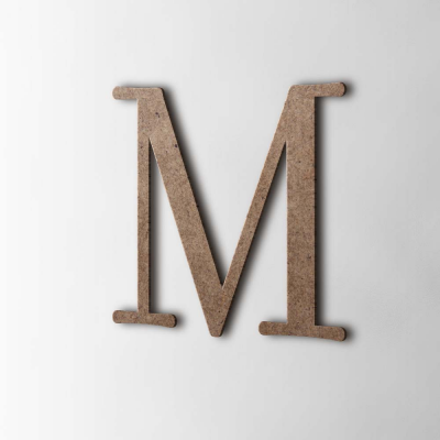 Houten Letter M Filisofia MDF Bruin - 1
