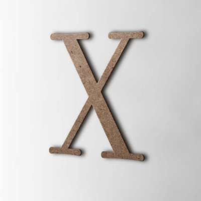 Houten Letter X Filisofia MDF Bruin - 1