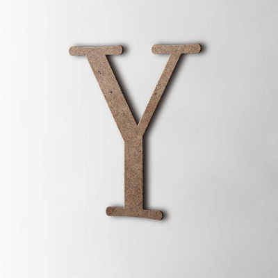 Houten Letter Y Filisofia MDF Bruin - 1