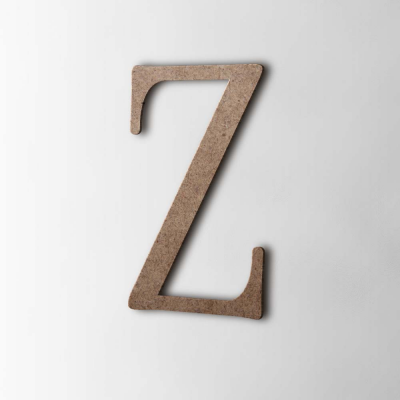 Houten Letter Z Filisofia MDF Bruin - 1