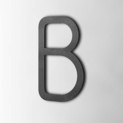 Houten Letter B Thesis MDF Zwart - 1 Houten Letter B Thesis MDF Zwart - 1