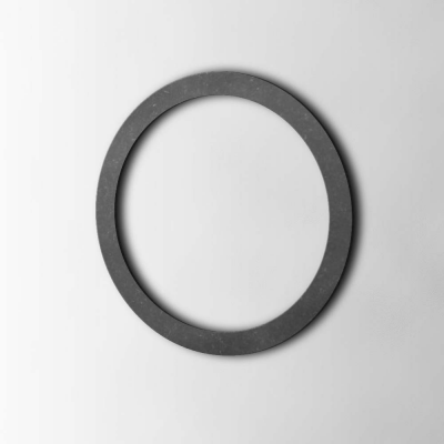 Houten Letter O Thesis MDF Zwart - 1