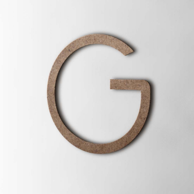 Houten Letter G Thesis MDF Bruin - 1
