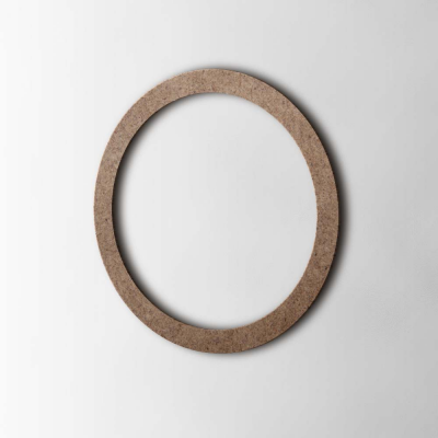 Houten Letter O Thesis MDF Bruin - 1