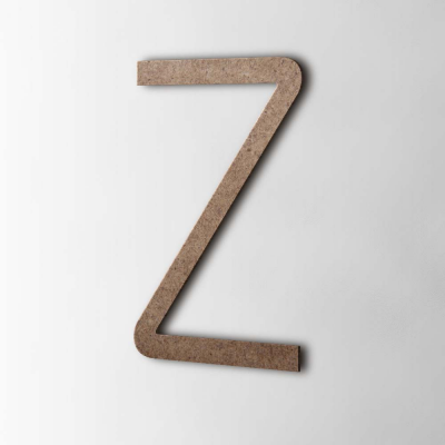 Houten Letter Z Thesis MDF Bruin - 1