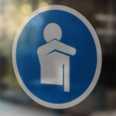 Hoest En Nies Binnenkant Elleboog Corona Sticker - 2