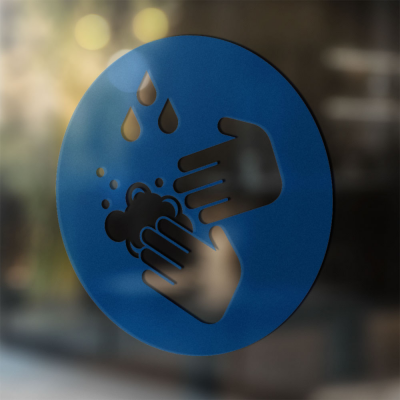 Handen Wassen Verplicht Corona Sticker - 3