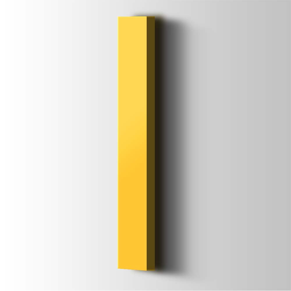 Kunststof Letter I Arial Acrylaat 1018 Zinc Yellow - 1