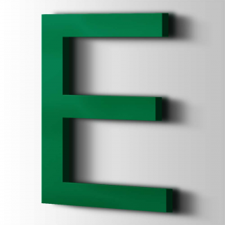 Kunststof Letter E Arial Acrylaat 6029 Mint Green - 1