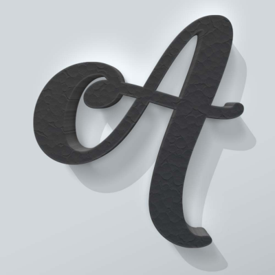 Grijs Piepschuim Letter A Back To Black - 1