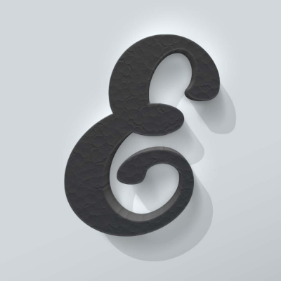 Grijs Piepschuim Letter E Back To Black - 1