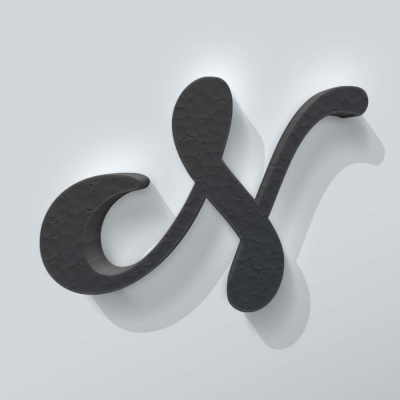 Grijs Piepschuim Letter N Back To Black - 1