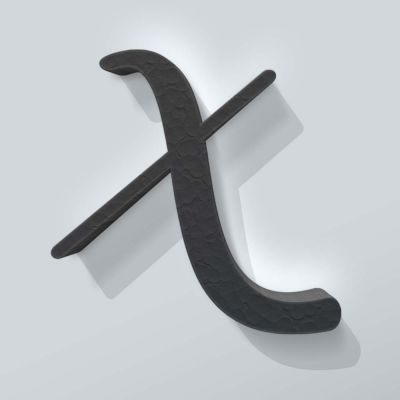 Grijs Piepschuim Letter X Back To Black - 1