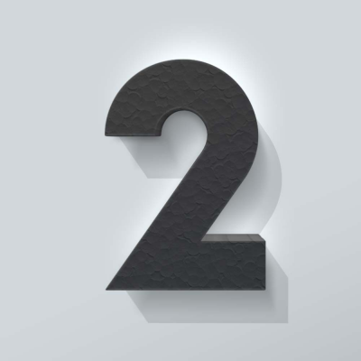 Grijs Piepschuim Cijfer 2 Big John - 1