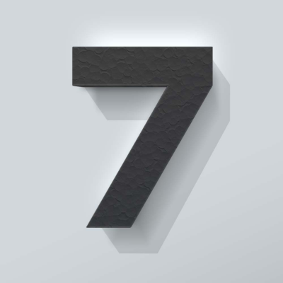 Grijs Piepschuim Cijfer 7 Big John - 1