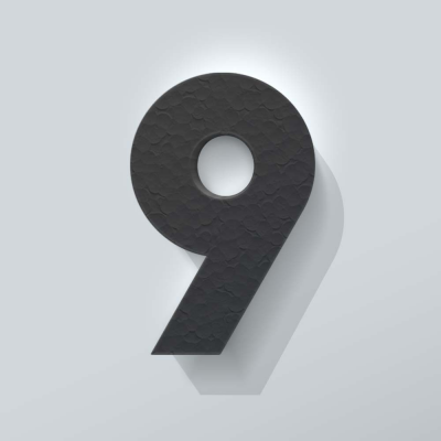 Grijs Piepschuim Cijfer 9 Big John - 1