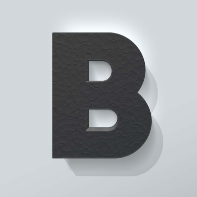 Grijs Piepschuim Letter B Big John - 1