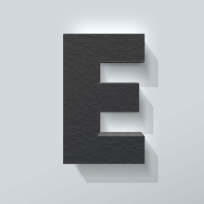 Grijs Piepschuim Letter E Big John - 1