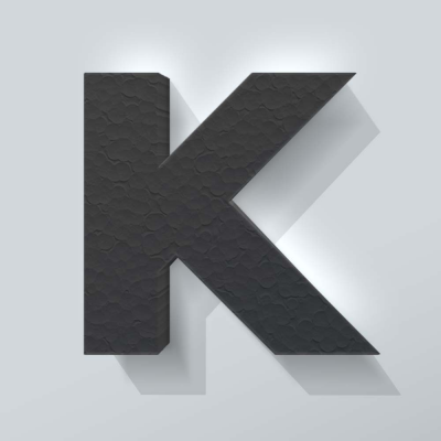 Grijs Piepschuim Letter K Big John - 1