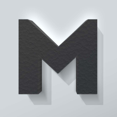 Grijs Piepschuim Letter M Big John - 1
