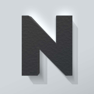 Grijs Piepschuim Letter N Big John - 1