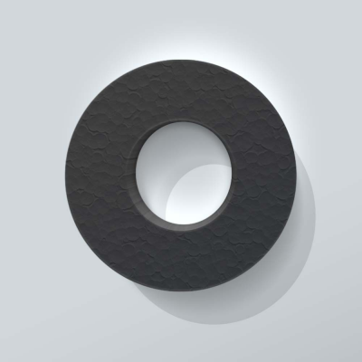 Grijs Piepschuim Letter O Big John - 1 Grijs Piepschuim Letter O Big John - 1