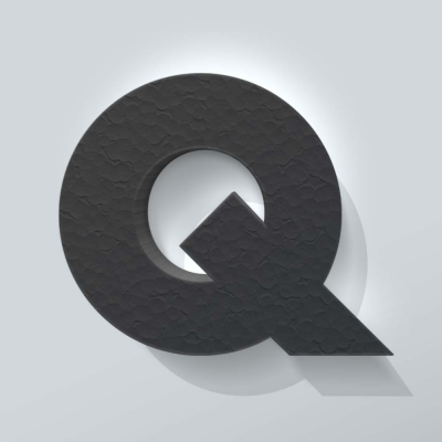 Grijs Piepschuim Letter Q Big John - 1