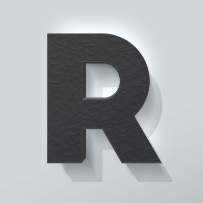 Grijs Piepschuim Letter R Big John - 1