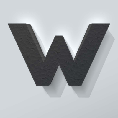 Grijs Piepschuim Letter W Big John - 1 Grijs Piepschuim Letter W Big John - 1