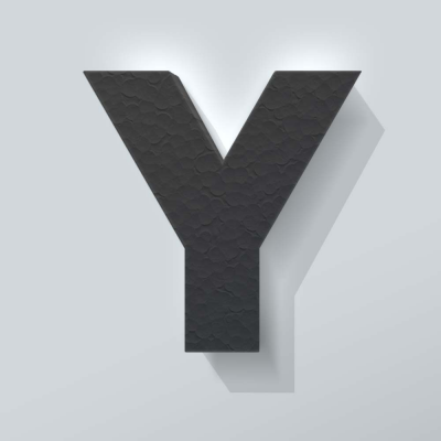 Grijs Piepschuim Letter Y Big John - 1